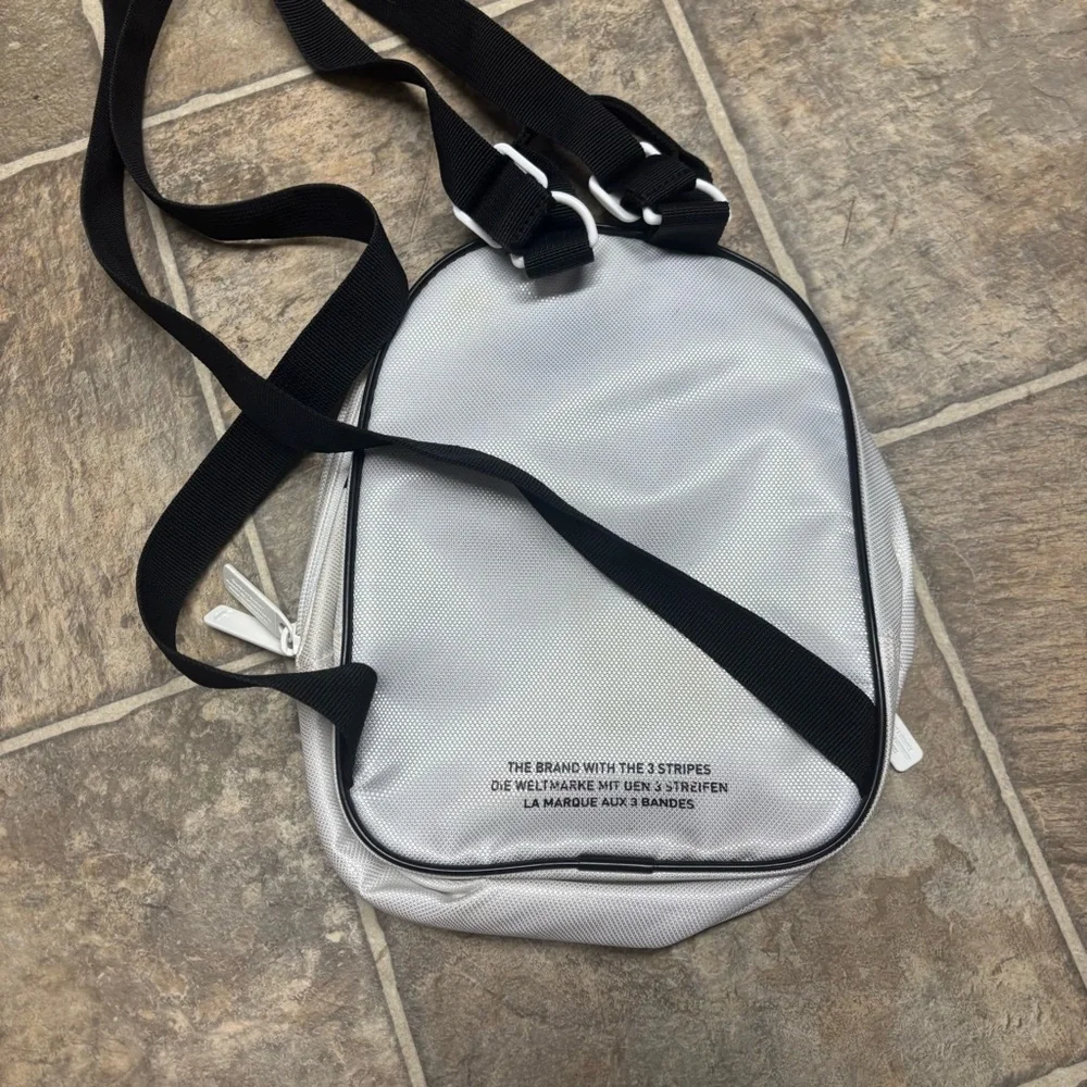 Adidas White and Black Logo Backpack - Picture 2 of 3